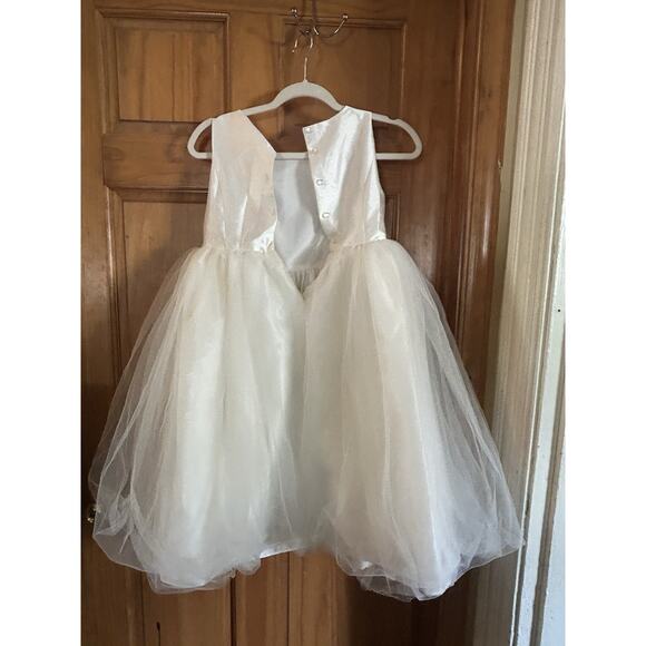 New flower girl dress David’s bridal girls formal 12 Tule Pearl Beautiful - Picture 2 of 11